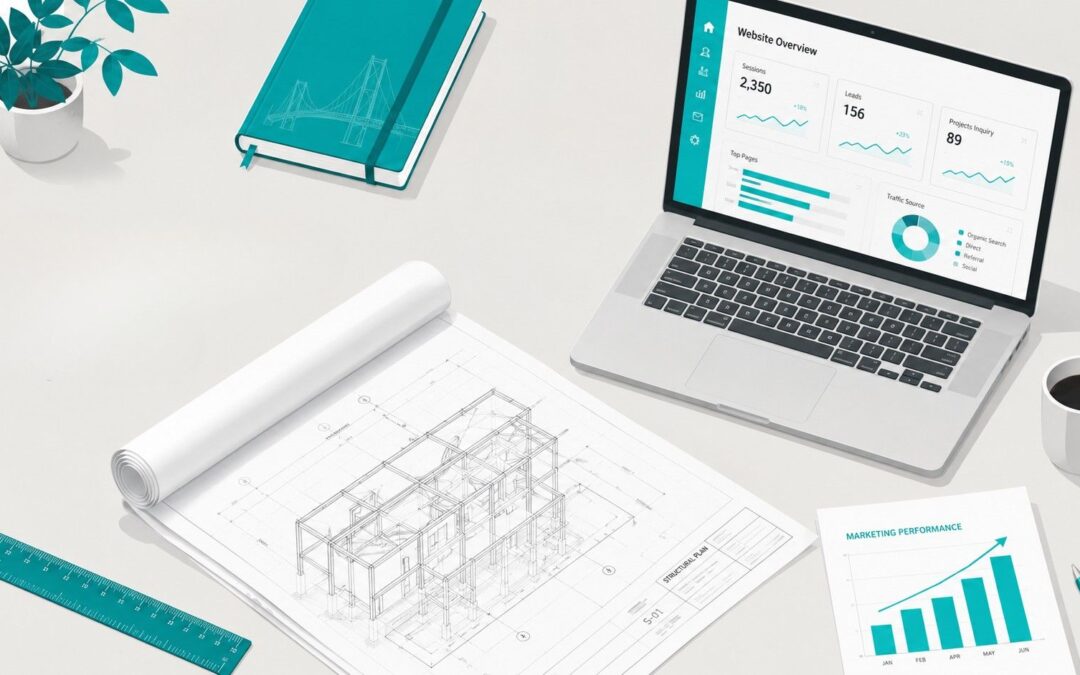 Abbildung zur Verdeutlichung von Online Marketing Massnahmen für Ingenieurbüros