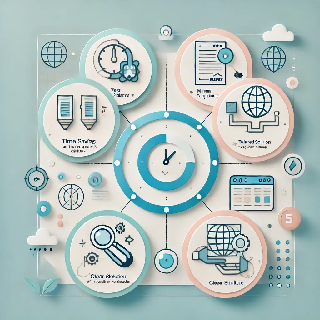 Vorteile Webdesign Sprint Grafik zur Verdeutlichung der Vorteile eines Webdesign Sprints
