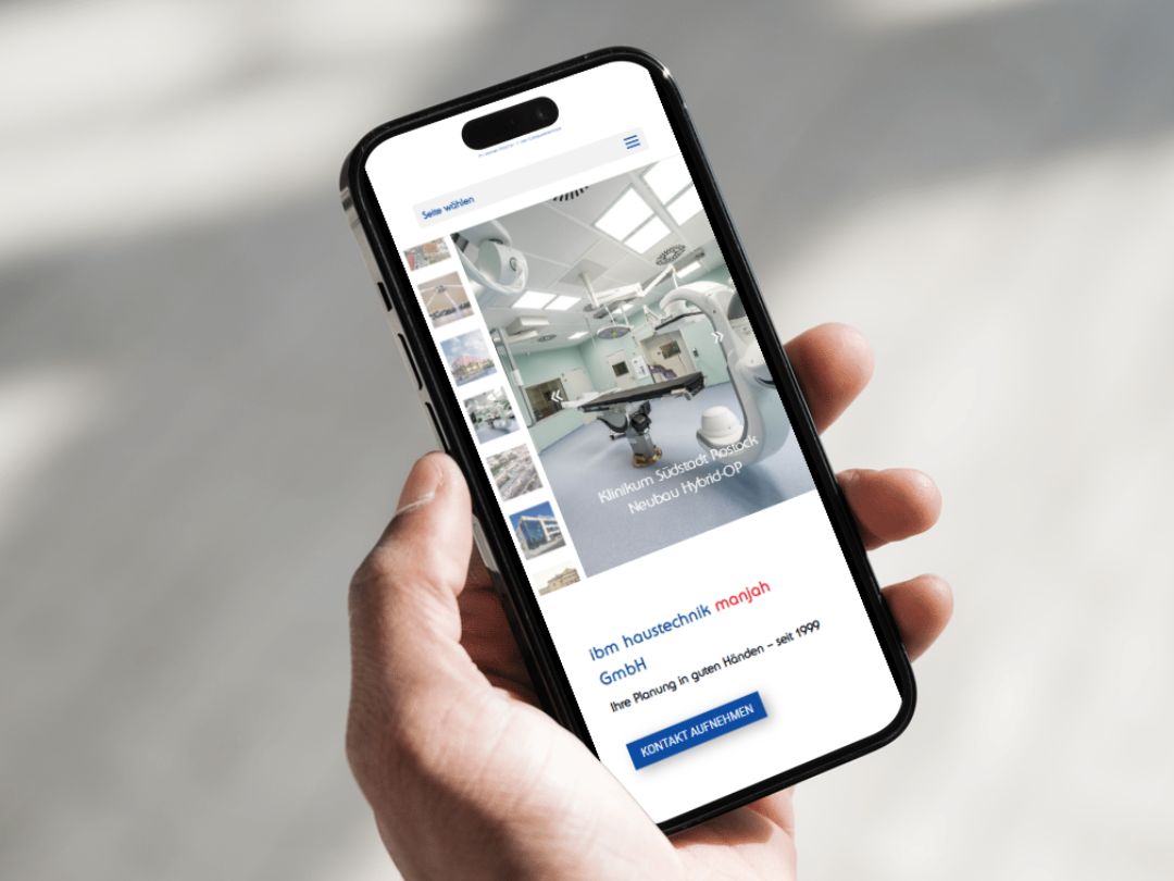 mobile Optimierung ibm haustechnik manjah